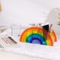 Preview: 360Home Regenbogen Acryl Stifthalter Box Stiftköcher Schreibtisch organizer